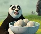 Kung Fu Panda θέλει να φάει μερικά μπισκότα από ρύζι